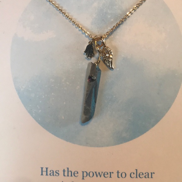 ⚜️Quartz semi precious Stone Necklace! - Picture 2 of 2